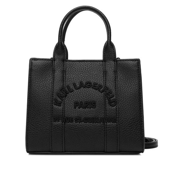 Torebka KARL LAGERFELD. Czarne torebki klasyczne KARL LAGERFELD, bez wzorów, klasyczne, bez dodatków. Za 493.99 zł.