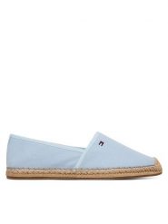 Tommy Hilfiger Espadryle Flag Canvas Espadrille FW0FW08541 Błękitny. Niebieskie espadryle Tommy Hilfiger, bez wzorów, z materiału, bez obcasa. Za 249.99 zł.