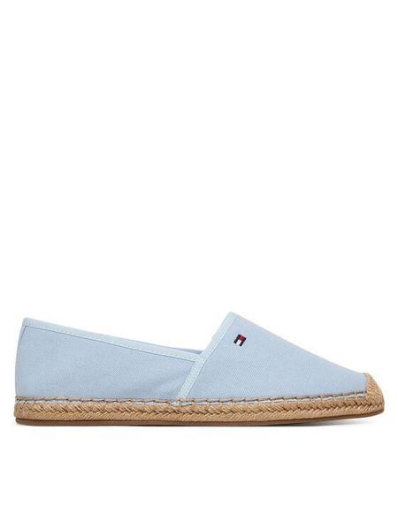 Tommy Hilfiger Espadryle Flag Canvas Espadrille FW0FW08541 Błękitny. Niebieskie espadryle Tommy Hilfiger, bez wzorów, z materiału, bez obcasa. Za 212.99 zł.