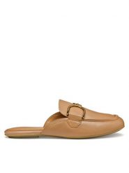 Geox Klapki D Palmaria D55MUA 000TU C5000 Beżowy. Brązowe klapki Geox, bez wzorów, ze skóry, bez obcasa, bez zapięcia. Za 519.99 zł.