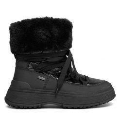 Botki Caprice. Czarne botki Caprice, bez wzorów, bez obcasa, na płaskiej podeszwie, bez zapięcia. Za 269.99 zł.