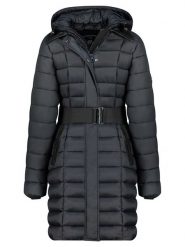 Geographical Norway Płaszcz pikowany "Artema" w kolorze czarnym rozmiar: L. Czarne płaszcze Geographical Norway, l, bez wzorów, z tkaniny, bez kaptura. Za 375.96 zł.