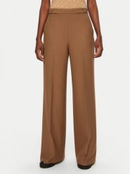 BOSS Spodnie palazzo Tupita 50531846 Brązowy Wide Leg. Brązowe spodnie materiałowe Boss, bez wzorów, z materiału. Za 589.99 zł.