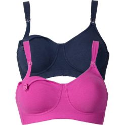 Biustonosz do karmienia piersią, bez fiszbinów (2 pary). Szare biustonosze bonprix, bez wzorów. Za 114.99 zł.