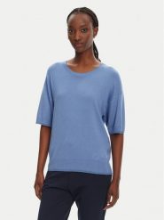 Liu Jo Sweter WA5383 MS49I Niebieski Regular Fit. Niebieskie swetry Liu Jo, xl, bez wzorów, z wiskozy, bez ramiączek. Za 319.99 zł.