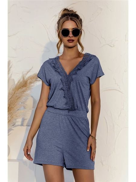 Ariel Tesoro Kombinezon w kolorze granatowym rozmiar: 36. Niebieskie kombinezony Ariel Tesoro, bez wzorów, z koronki, bez kołnierzyka, bez ramiączek. Za 131.43 zł.