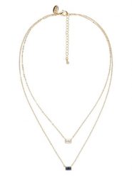 U.S. Polo Assn. Pozłacany naszyjnik z kamieniami ozdobnymi - dł. 37 cm rozmiar: onesize. Niebieskie naszyjniki U.S. Polo Assn., z materiału, metalowe. Za 69.99 zł.