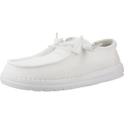 HeyDude Damskie Mokasyny Wendy Stretch Sox. Białe mokasyny Hey dude, bez wzorów, z materiału. Za 259.00 zł.
