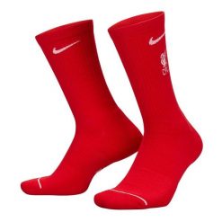 Skarpety Unisex Dla Dorosłych Liverpool FC (zestaw 3 Sztuk). Białe skarpetki Nike, bez wzorów. Za 152.99 zł.