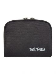 Portfel Tatonka Zip Money Box RFID B - black/black. Czarne portfele Tatonka, bez wzorów, z poliamidu. Za 103.39 zł.