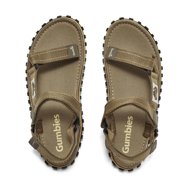 Sandały GUMBIES TRACKER SANDALS UNISEX. Brązowe sandały Gumbies, bez wzorów, sportowe, bez obcasa, bez zapięcia. Za 159.01 zł.