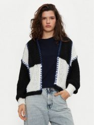 ONLY Kardigan Denise 15331399 Czarny Relaxed Fit. Czarne swetry ONLY, l, bez wzorów, z syntetyku, bez ramiączek. Za 109.99 zł.