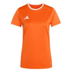 Koszulka damska adidas Entrada Jersey. Białe t-shirty sportowe adidas, s, bez wzorów, z jersey, bez ramiączek, na fitness i siłownię, climacool (adidas). Za 59.99 zł.