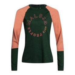 Koszulka rowerowa damska Maloja DiamondM LS. Zielone t-shirty sportowe Maloja, l, bez wzorów, z materiału, bez ramiączek, rowerowe. Za 190.00 zł.