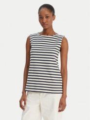 Weekend Max Mara Top Multih 2615941092 Granatowy Regular Fit. Niebieskie topy Weekend Max Mara, l, bez wzorów, z bawełny, bez kołnierzyka, bez ramiączek. Za 369.99 zł.