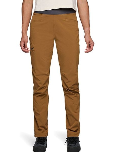 Black Diamond Spodnie softshellowe "Alpine Light" w kolorze jasnobrązowym rozmiar: L. Brązowe spodnie dresowe Black Diamond, bez wzorów, outdoorowe. Za 240.99 zł.