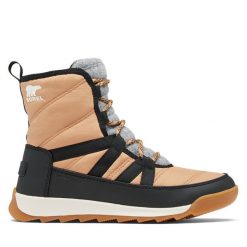 Śniegowce Sorel. Brązowe śniegowce Sorel, bez wzorów, bez zapięcia. Za 629.99 zł.