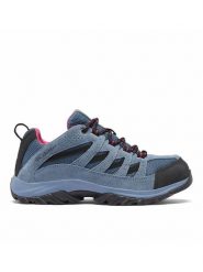 Columbia Skórzane buty turystyczne "Crestwood™" w kolorze niebieskim rozmiar: 39. Niebieskie trekkingi Columbia, bez wzorów, z gumy, bez zapięcia, outdoorowe. Za 228.38 zł.
