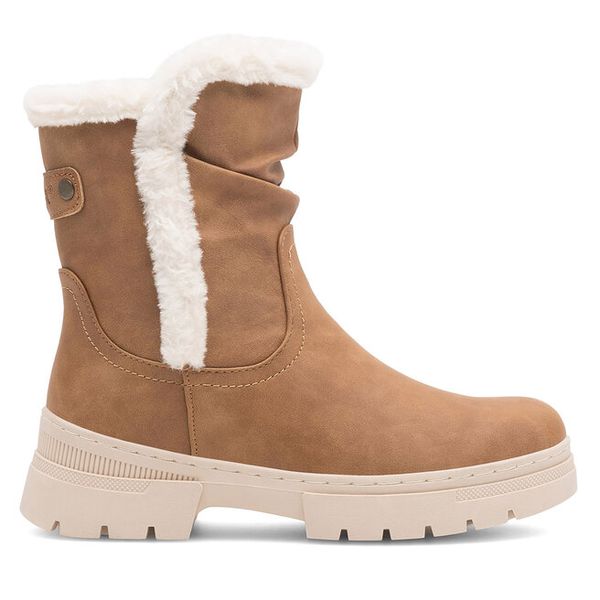 Botki Go Soft. Brązowe botki GO SOFT, bez wzorów, bez obcasa, na płaskiej podeszwie, bez zapięcia. Za 179.99 zł.