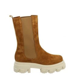 BOTKI Z WYSOKĄ CHOLEWKĄ 201 CROSTA CARME. Botki Venezia, bez wzorów, ze skóry, przed kolano, bez obcasa, bez zapięcia. Za 279.00 zł.