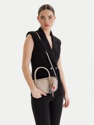 Guess Torebka Davina HWBG98 99050 Kremowy. Białe torebki klasyczne Guess, z aplikacjami, ze skóry, bez dodatków. Za 324.99 zł.