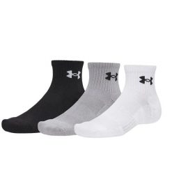 Unisex skarpetki Under Armour UA Performance Cotton 3p Qtr. Białe skarpetki Under Armour, bez wzorów, z bawełny. Za 83.15 zł.