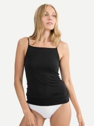 Triumph Top Beauty Layers 10227206 Czarny Slim Fit. Czarne topy Triumph, m, bez wzorów, z wiskozy, bez kołnierzyka, bez ramiączek. Za 89.99 zł.