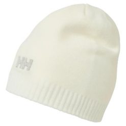 Czapka zimowa dla dorosłych Helly Hansen BRAND BEANIE. Białe czapki zimowe Helly Hansen, bez wzorów, z dżerseju, eleganckie. Za 106.35 zł.