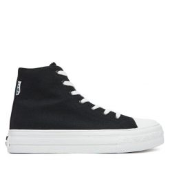 Trampki Roxy. Czarne trampki Roxy, bez wzorów, bez zapięcia. Za 129.99 zł.