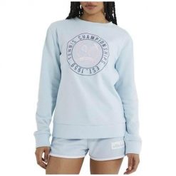Bluza sportowa damska Ellesse Antichi. Niebieskie bluzy bez kaptura Ellesse, s, bez wzorów, bez kaptura, trekkingowe. Za 389.00 zł.