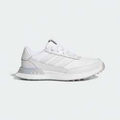 Buty S2G 25 Leather Spikeless Golf. Białe buty do biegania adidas, s, bez wzorów, z gumy, klasyczne, bez ramiączek. Za 599.00 zł.