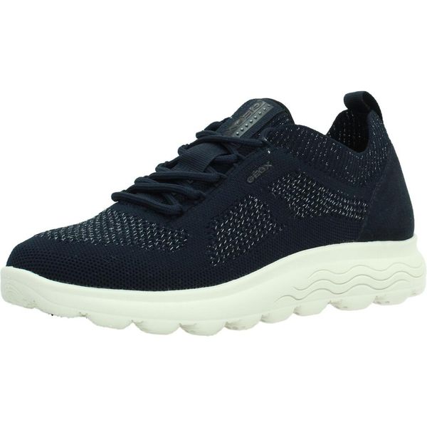 Buty GEOX D SPHERICA Niebieski. Niebieskie buty trekkingowe Geox, ze skóry, bez zapięcia. Za 263.99 zł.