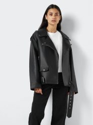 Noisy May Kurtka z imitacji skóry Paulina 27027014 Czarny Oversize. Czarne kurtki Noisy May, xs, bez wzorów, ze skóry, bez kaptura. Za 219.99 zł.