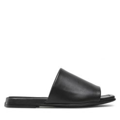 Klapki Unisa. Czarne klapki Unisa, bez wzorów, bez obcasa, bez zapięcia. Za 319.99 zł.