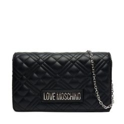 Torebka LOVE MOSCHINO. Czarne kopertówki Love Moschino, bez wzorów, wizytowe, bez dodatków. Za 399.99 zł.