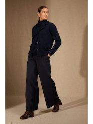 Perfect Cashmere Kaszmirowy kardigan "Nessa" w kolorze granatowym rozmiar: M. Niebieskie swetry Perfect Cashmere, m, bez wzorów, z kaszmiru, bez ramiączek. Za 608.99 zł.