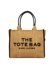 Marc Jacobs Torebka The Woven Large Tote Bag 2S4HTT056H03 Beżowy. Brązowe shopper bag Marc Jacobs, bez wzorów, z tworzywa sztucznego, bez dodatków. Za 1,789.00 zł.
