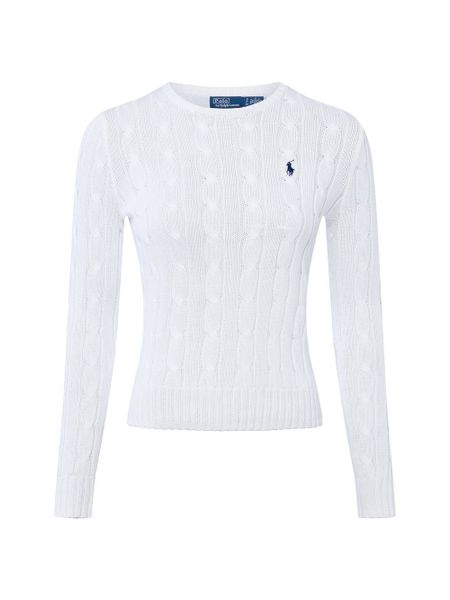 Polo Ralph Lauren Sweter damski z dzianiny Kobiety Bawełna niebieski jednolity, XL. Niebieskie swetry Polo Ralph Lauren, xl, bez wzorów, z bawełny, bez ramiączek. Za 989.95 zł.