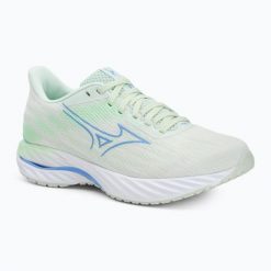 Buty do biegania damskie Mizuno Wave Inspire 21. Zielone buty do biegania Mizuno, bez wzorów, bez zapięcia, do biegania, mizuno wave. Za 709.99 zł.