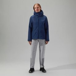 Kurtka przeciwdeszczowa damska Berghaus Bramblfell GTX. Niebieskie kurtki przeciwdeszczowe Berghaus, na lato, l, bez wzorów, z gore-texu, z kapturem, trekkingowe, gore-tex. Za 869.99 zł.