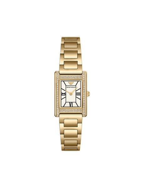 Emporio Armani Zegarek Ganni AR11659 Złoty. Żółte, analogowe zegarki Emporio Armani, złote. Za 1,359.00 zł.