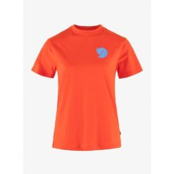 Koszulka damska Fjallraven Fox Boxy Logo Tee. Brązowe t-shirty sportowe Fjällräven, bez wzorów, bez ramiączek. Za 177.99 zł.