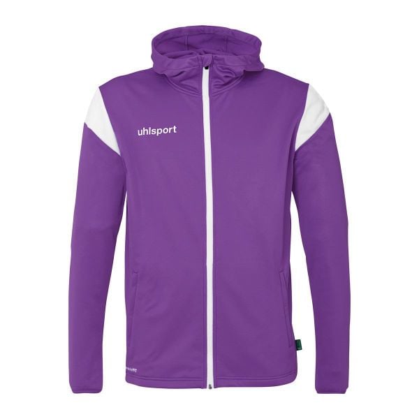 Bluza dresowa z kapturem Uhlsport Squad 27. Niebieskie bluzy Uhlsport, xl, bez wzorów, z dresówki, eleganckie, bez ramiączek, z kapturem. Za 211.50 zł.