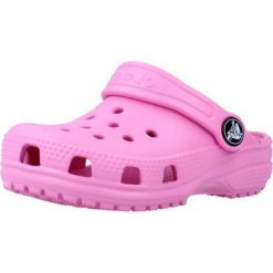 Sandały CROCS CLASSIC CLOG T Rose. Białe sandały Crocs, bez wzorów, z gumy, sportowe, bez obcasa, bez zapięcia. Za 196.99 zł.