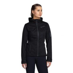 Kurtka softshell damska Kilpi BELTRA-W. Czarne kurtki przejściowe sportowe Kilpi, l, bez wzorów, z softshellu, bez kaptura, trekkingowe. Za 370.41 zł.