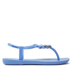 Sandały Ipanema. Niebieskie sandały Ipanema, bez wzorów, bez obcasa, na płaskiej podeszwie, bez zapięcia. Za 149.99 zł.