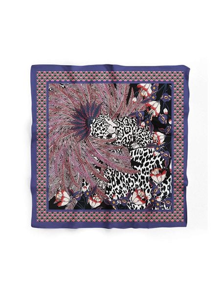 Lucky Bees Chusta w kolorze fioletowym ze wzorem - 55 x 55 cm rozmiar: onesize. Różowe chusty Lucky Bees, bez wzorów, z materiału. Za 21.99 zł.