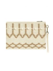 BLE Kopertówka w kolorze beżowym - 25 x 17 cm rozmiar: onesize. Brązowe kopertówki BLE, bez wzorów, z materiału, bez dodatków. Za 29.95 zł.