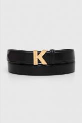 KARL LAGERFELD Czarny pasek K/lock. Czarne paski KARL LAGERFELD, bez wzorów. W wyprzedaży za 359.99 zł.