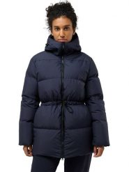 Jack Wolfskin Kurtka puchowa "Kirschallee" w kolorze granatowym rozmiar: XXL. Niebieskie kurtki Jack Wolfskin, xxl, bez wzorów, z puchu, bez kaptura. Za 695.99 zł.